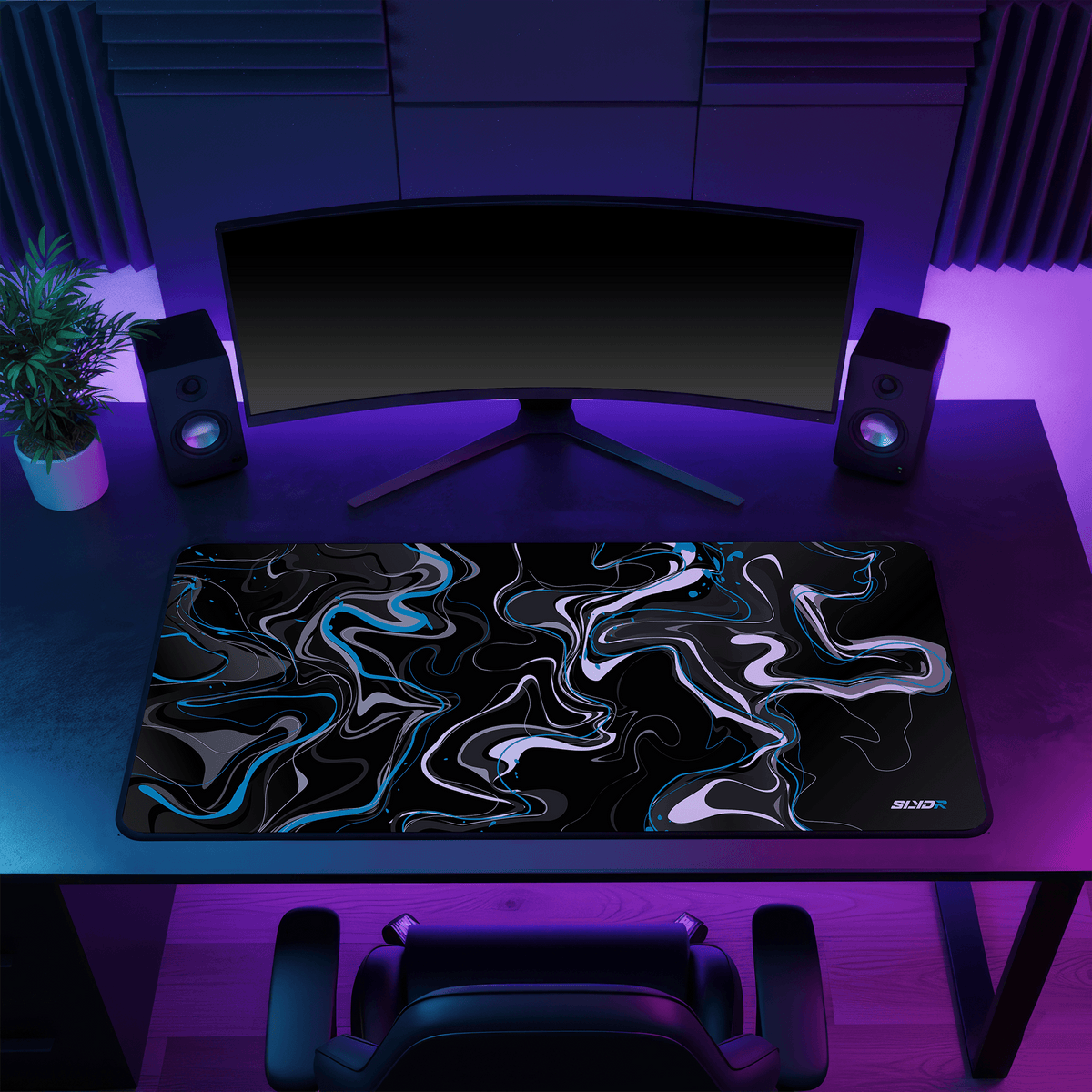 SLYDR Mousepad – Liquid Color: Pulse Blue