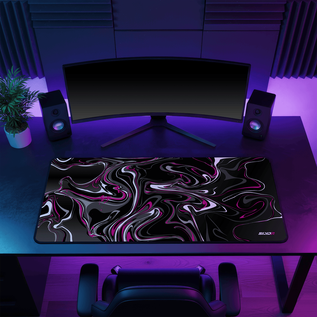 SLYDR Mousepad – Liquid Color: Cosmic Pink