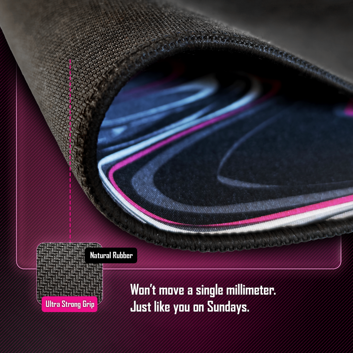 SLYDR Mousepad – Liquid Color: Storm Black