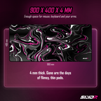 SLYDR Mousepad – Liquid Color: Storm Black