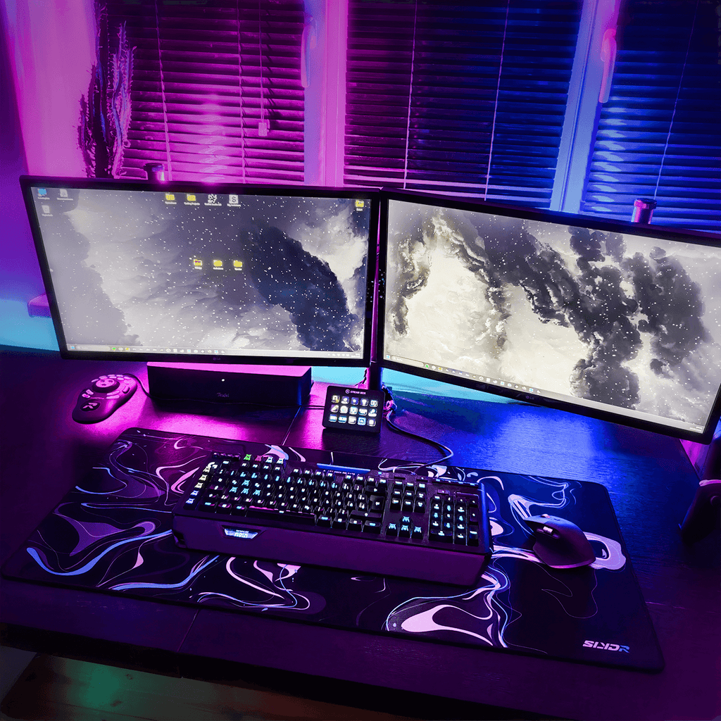 SLYDR Mousepad – Liquid Color: Pulse Blue