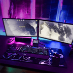 SLYDR Mousepad – Liquid Color: Pulse Blue
