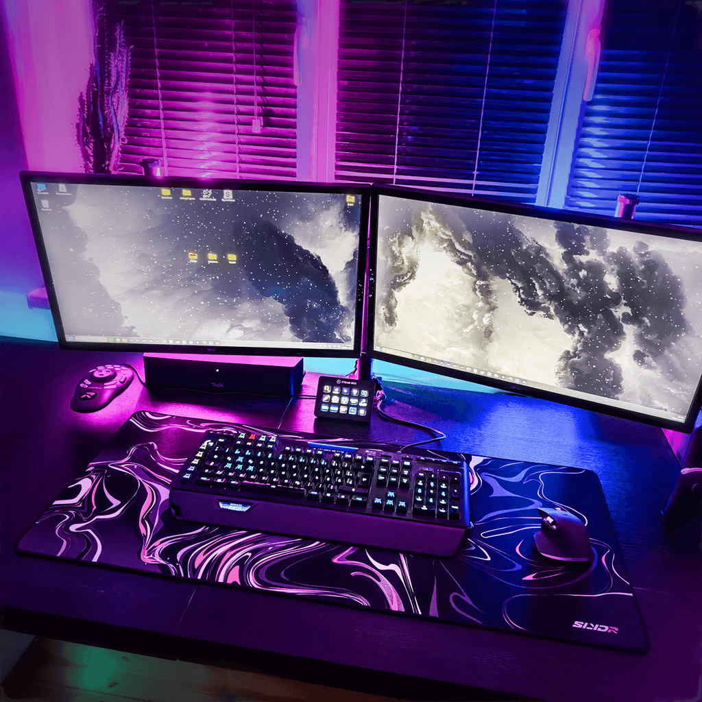 SLYDR Mousepad – Liquid Color: Cosmic Pink