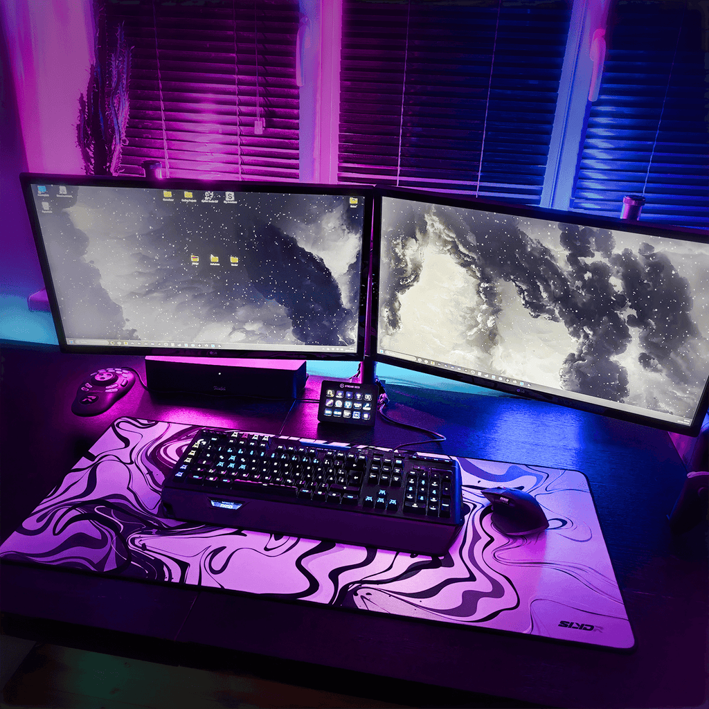 SLYDR Mousepad – Liquid Color: Arctic White